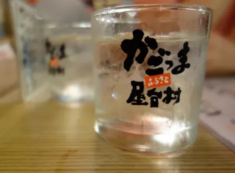 Un verre de shochu, l'alcool de patate douce de Kagoshima