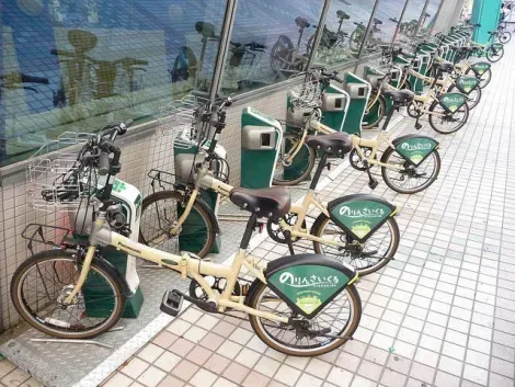 Des vélos à louer de la communauté Norin saikuru d'Hiroshima