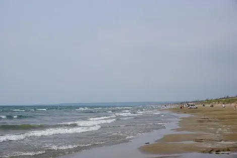La plage Chirihama, péninsule de Noto 