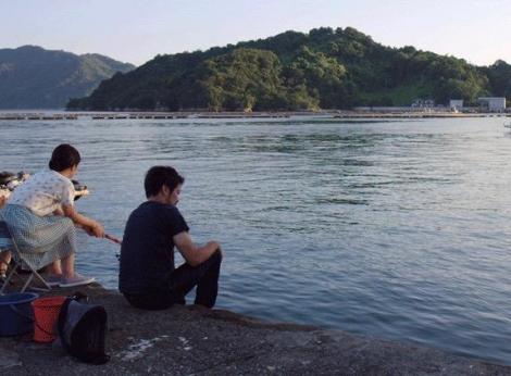 Partie de pêche près d'Hiroshima.