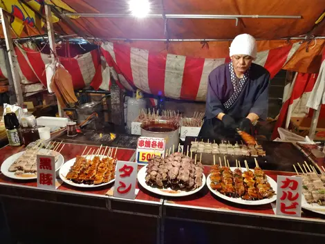 Yatai de yakitori