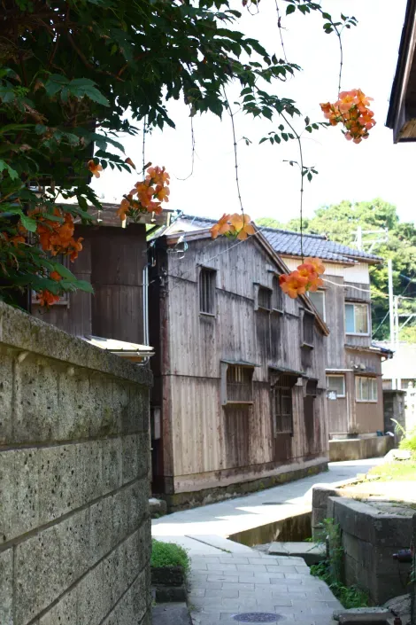 Le village ancien de Shukunegi, près d'Ogi.Sadogashima