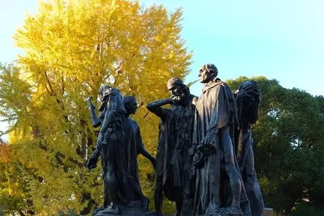 "Les Bourgeois de Calais", sculpture de Rodin