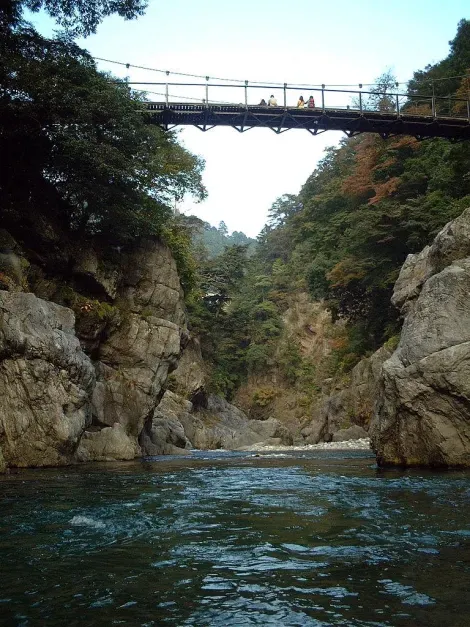 Pont suspendu de la vallée Hatonosu Keikoku