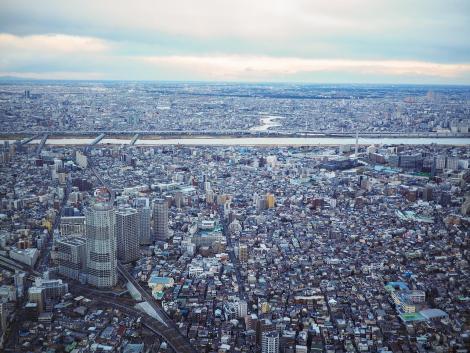 Blick auf Tokyo vom Skytree