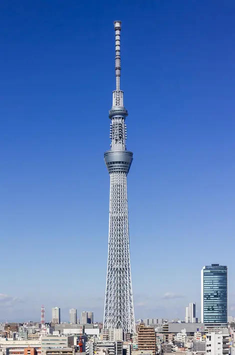 Der Tokyo Skytree ist das dritthöchste Gebäude der Welt.