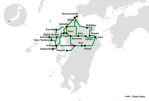 north kyushu pass jr regional network map