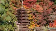 La pagode à 13 étages de Tanzan en automne, à Asuka
