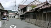 Calle tradicional de Saijo, al este de Hiroshima.