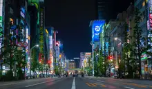 Tokyo street by night