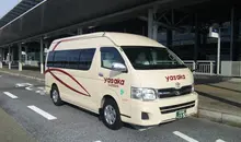 Board our shuttle bus to go directly from Kansai Airport KIX to your accommodation in Kyoto