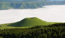 El cráter del monte Aso