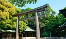 Entrée du temple du parc de Meiji jingu