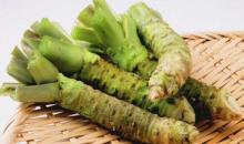 Las raíces de wasabi deben mantenerse en el refrigerador en una taza de agua para mantener su frescura.
