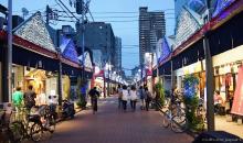 La rue des monjayaki de Tsukishima à Tokyo
