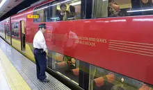Keihan Line Train Carriage Elegant Saloon 8000 Series Double Decker