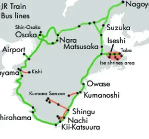 Ise Kumano railway network map