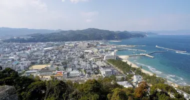 View looking over Sumoto from Sumoto Castle