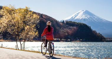 Biking around Mount Fuji