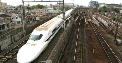 Shinkansen from Kyoto 