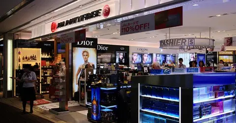 Un magasin de duty-free au Japon