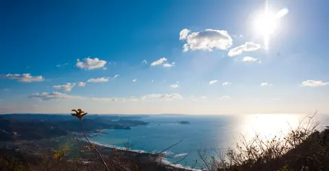 La baie de Tokyo vue depuis le mont Nokogiri