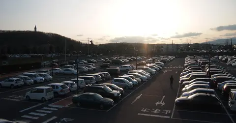 Un parking au Japon