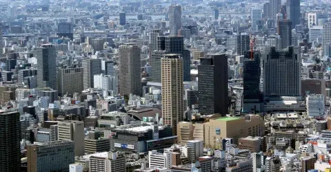 Vue de Osaka depuis le Abeno Harukas Building