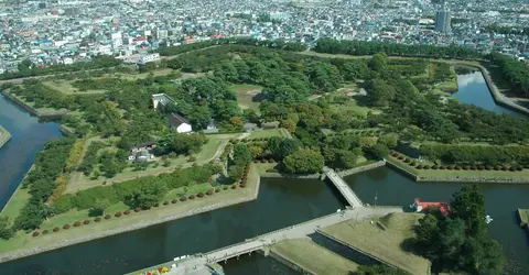 Goryōkaku, es un fuerte pentagonal al estilo occidental