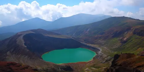 Kratersee in Zao Onsen, Tohoku, Japan