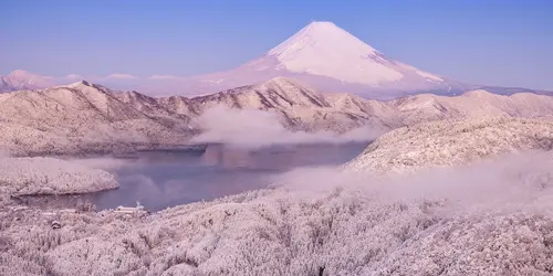 Mount Fuji im winter