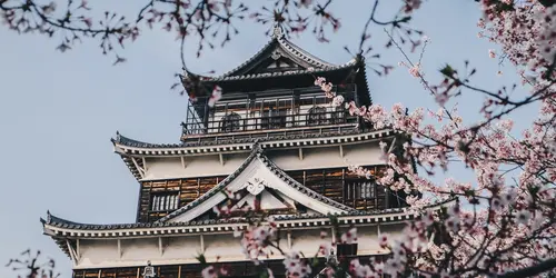 The beautiful castle of Hiroshima
