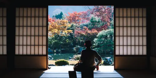 View from Tenryu-ji temple in Kyoto