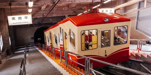 The Kurobe Cable Car between the Dam and Kurobedaira