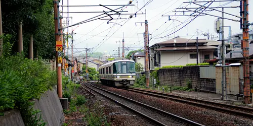 Train at Arashiyama Nakaoshitacho