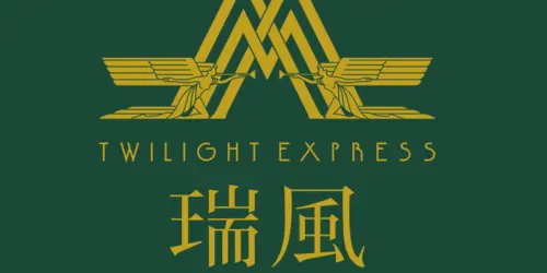The logo of the new luxury train Twilight Express Mizukaze 