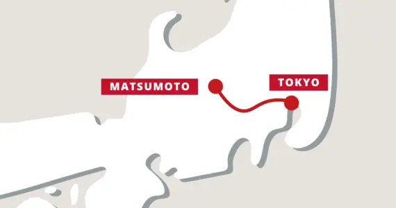 tokyo matsumoto train map
